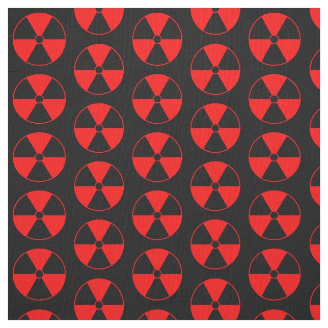 Tela Símbolo rojo de radiación (Retal)