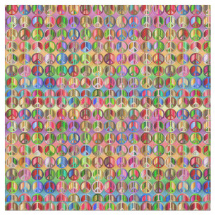 Tela símbolos de paz hippie groovyThunder_Cove