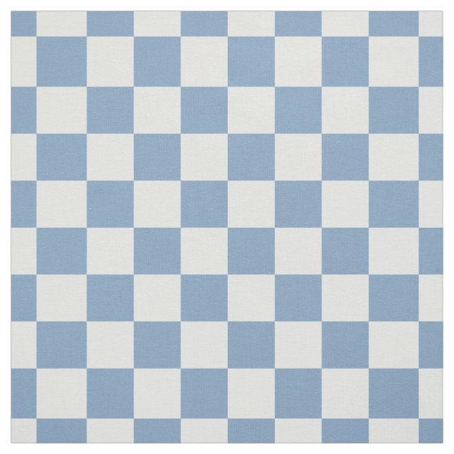 Tela Simple Chambray Blue Gingham Check Quilting (Retal)