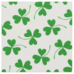 Tela Simple Patrón de Shamrock del Día de San Patricio 