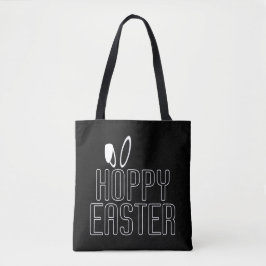 Tela Simple tipografía de pascua de pascua | Bolso de t