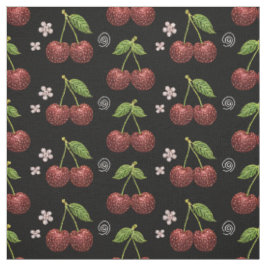Tela sin Costuras de Cereza con Brillo