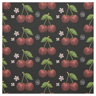 Tela sin Costuras de Cereza con Brillo