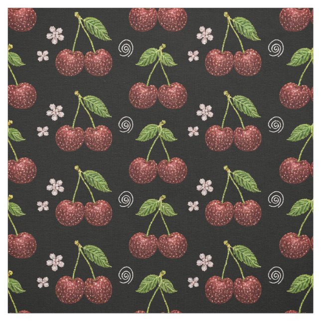Tela sin Costuras de Cereza con Brillo (Retal)