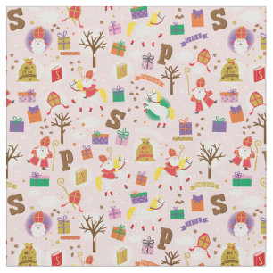 Tela Sinterklaas con caballo blanco