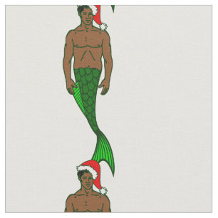 Tela sirena de los navidades negros de santa áfrica