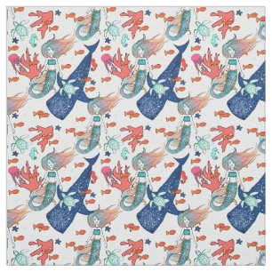 Tela Sirena y Ballena-tiburón