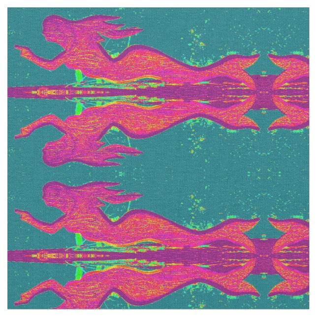 Tela sirenas reflectantes rojas (De cerca)