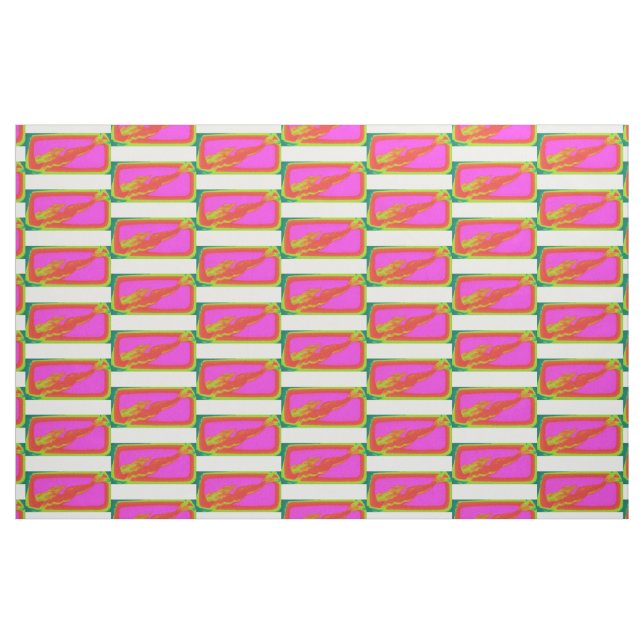 Tela sirenas rojas nadando en rosa ("Cuarto gordo" (fat quarter))