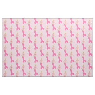 Tela Sirenita De Fantasía Rosa De bonito Patterada