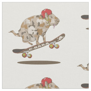 Tela Skateboarding de Camo Capybara