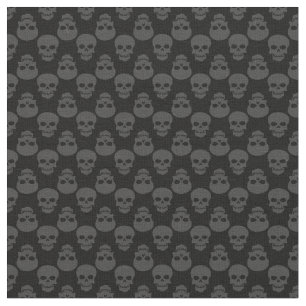 Tela Skeleton gris de halloween negro gótico