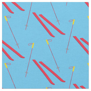 Tela Ski Skiter Winter Sports Red