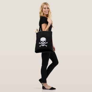 Tela Skull n Bones bolso de hombro negro