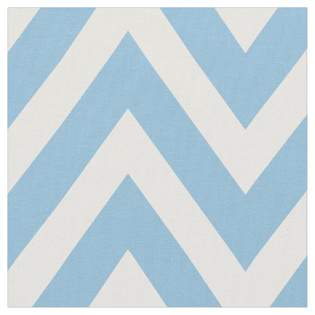 Tela Sky Blue Modern Chevron a gran escala (De cerca)