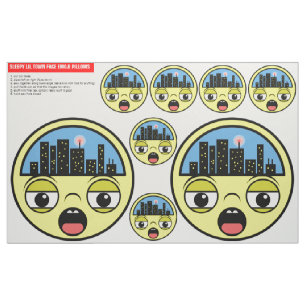 Tela Sleepe Lil Town Face Cut Y Sew Pillows