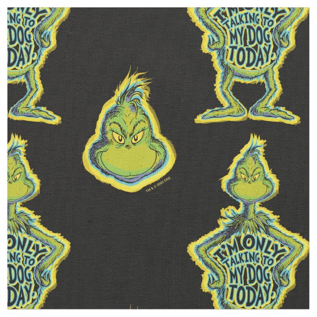 Tela Snarky Grinch | Gracioso Solo estoy hablando con m (De cerca)