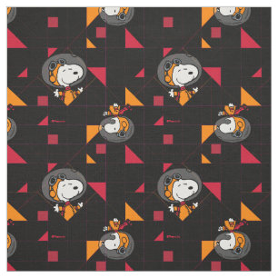 Tela Snoopy Astronauta Geométrico Retro