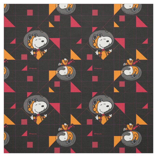 Tela Snoopy Astronauta Geométrico Retro (Retal)