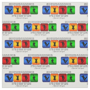 Tela Snowboard fresca es una manera de vida