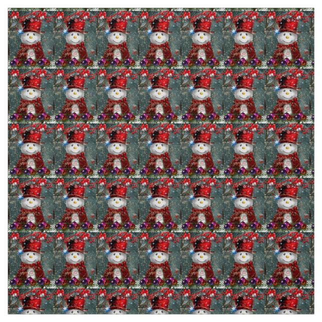 Tela Snowman Fabric (Retal)
