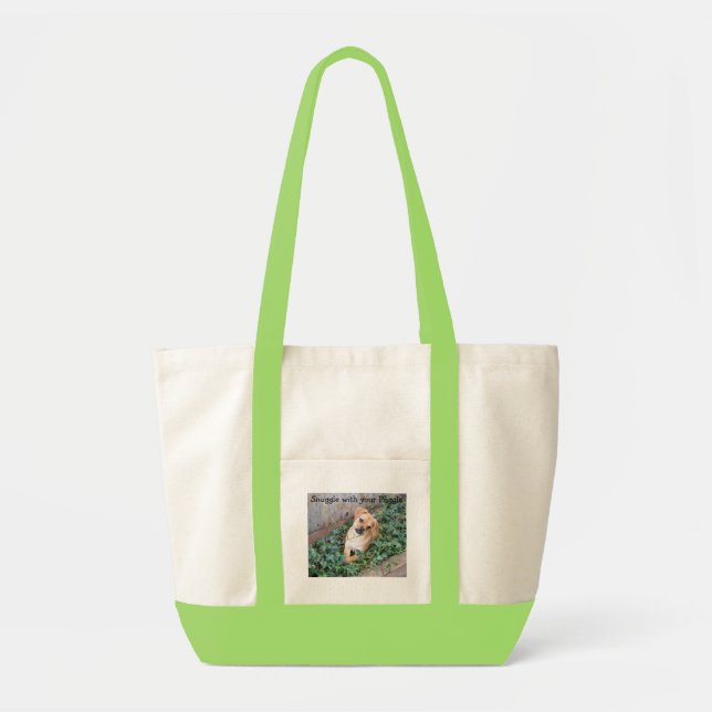 Tela Snuggle con su bolso de Puggle (Frente)