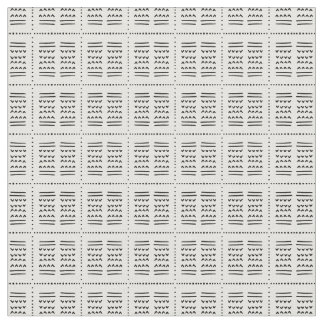 Tela soala mudcloth ethnic arrow lines boho black white