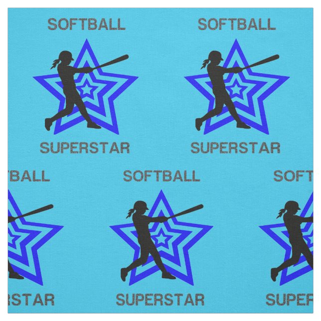 Tela Softball Superstar Fabric (Retal)