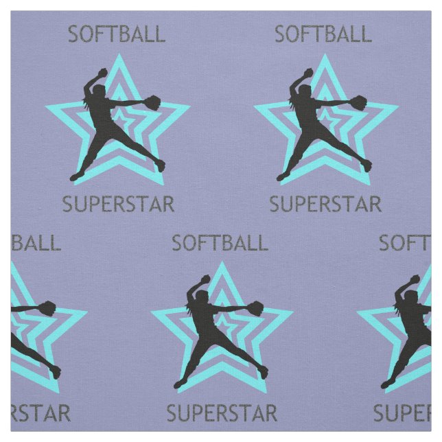 Tela Softball Superstar Fabric (Retal)