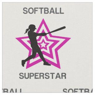 Tela Softball Superstar Fabric