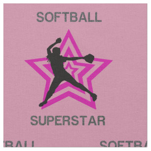 Tela Softball Superstar Fabric