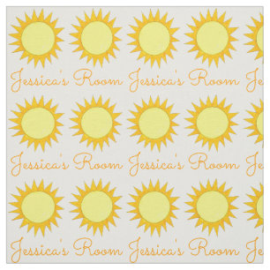 Tela Sol amarillo personalizado Sunshine verano soleado
