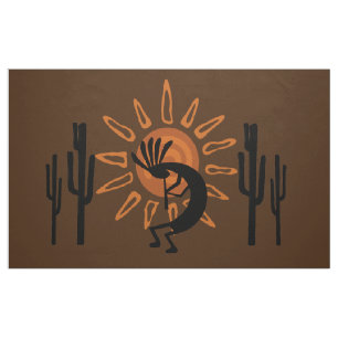Tela Sol del desierto de Kokopelli en el suroeste de Ru