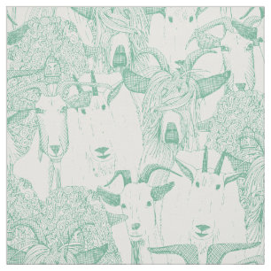 Tela solo cabras menta blanca