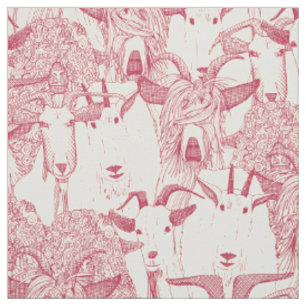 Tela solo cabras viva magenta perla