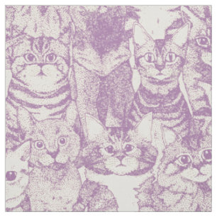 Tela solo gatitos violet