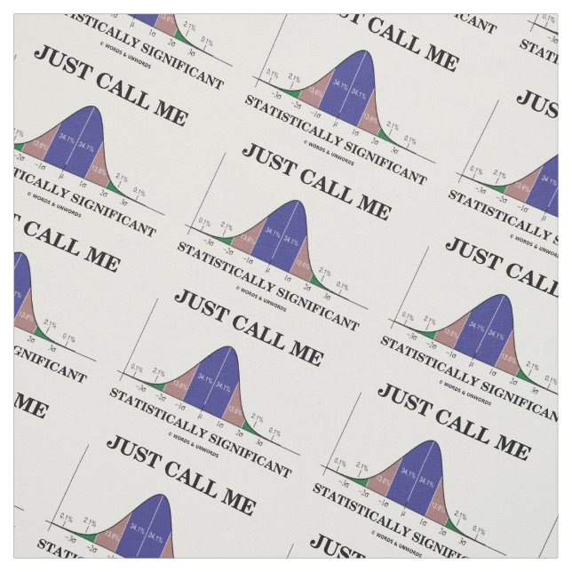 Tela Sólo llámame Humor Estadístico Significativo (Retal)