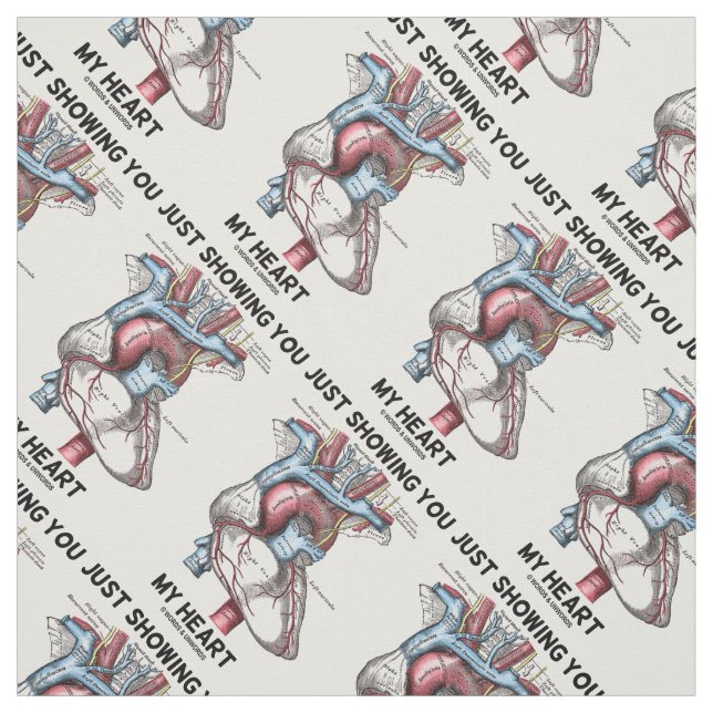 Tela Sólo mostrándote mi corazón anatómico (Retal)