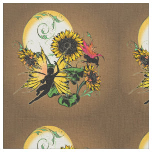 Tela Sombra de girasol Hada y Gato Cósmico