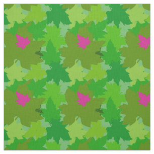 Tela Sororidad Vida rosa y verde monocromático