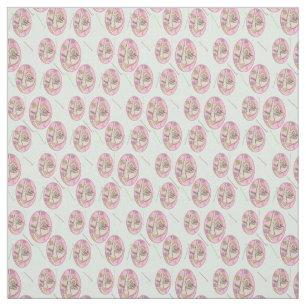 Tela Sororidad Vida tejido rosa y verde