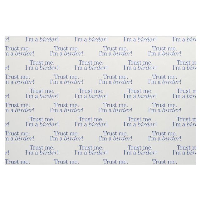 Tela Soy un Birder ("Cuarto gordo" (fat quarter))