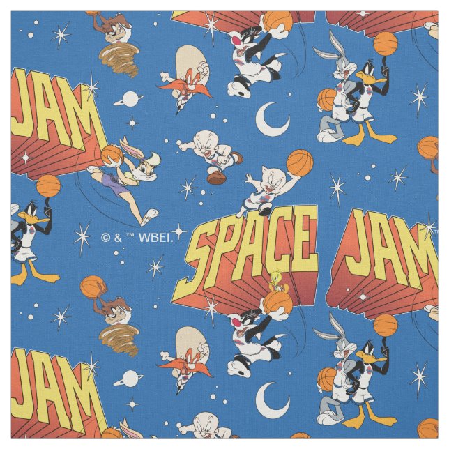 Tela SPACE JAM™ TUNE SQUAD™ Outter Space Pattern (Retal)
