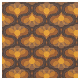 Tela Space Lily Mustard Print