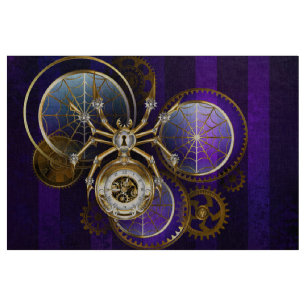 Tela Spider Steampunk sobre fondo morado
