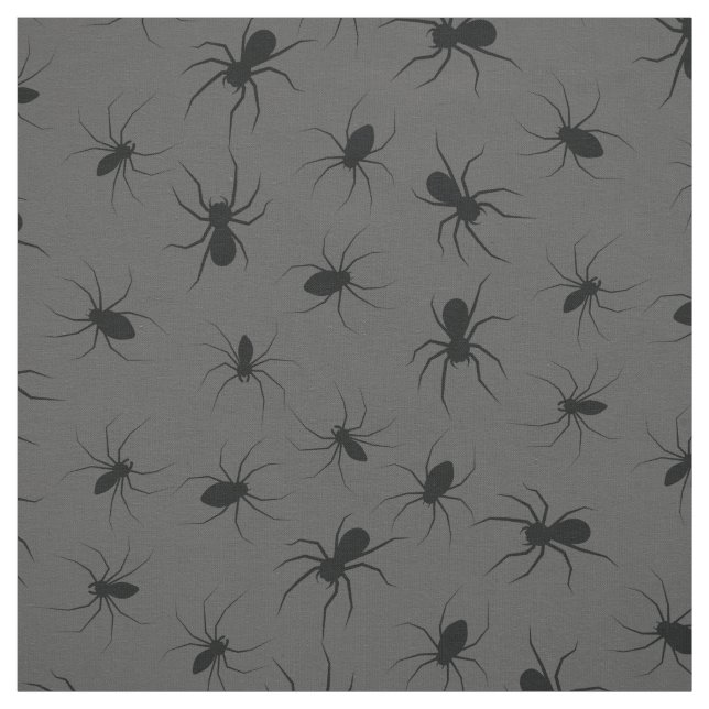 Tela Spiders Gothic Halloween Black (Retal)