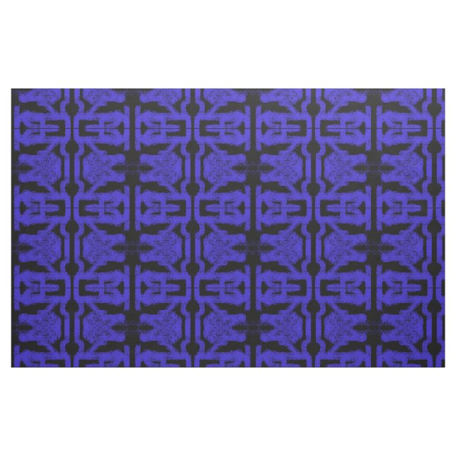 Tela spray abstracto Thunder_Cove azul/negro ("Cuarto gordo" (fat quarter))