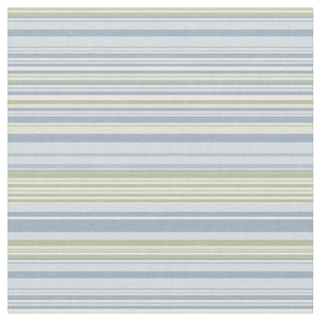 Tela Spring Rain and Tropical Blue Stripes (De cerca)