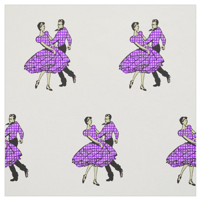 Tela Square dance occidental de los pares de la danza (Retal)