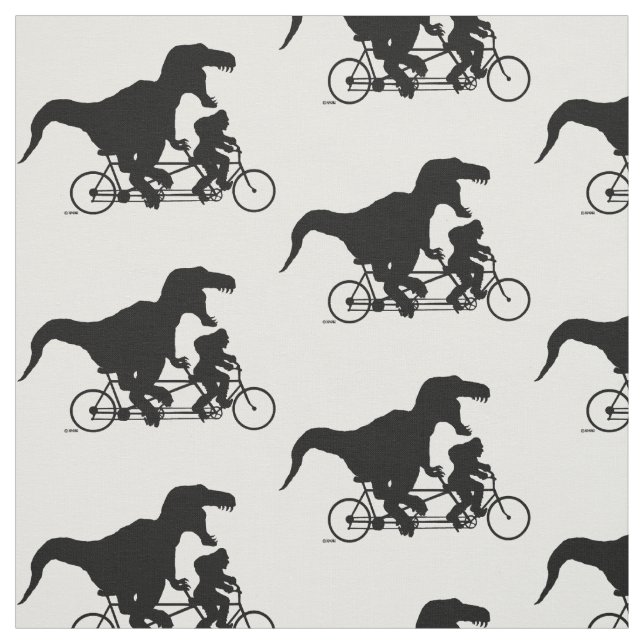 Tela Squatchin ido que completa un ciclo con T-rex (Retal)